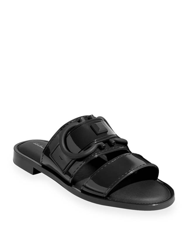 Taryn Jelly Gancini Tonal Slide Sandals